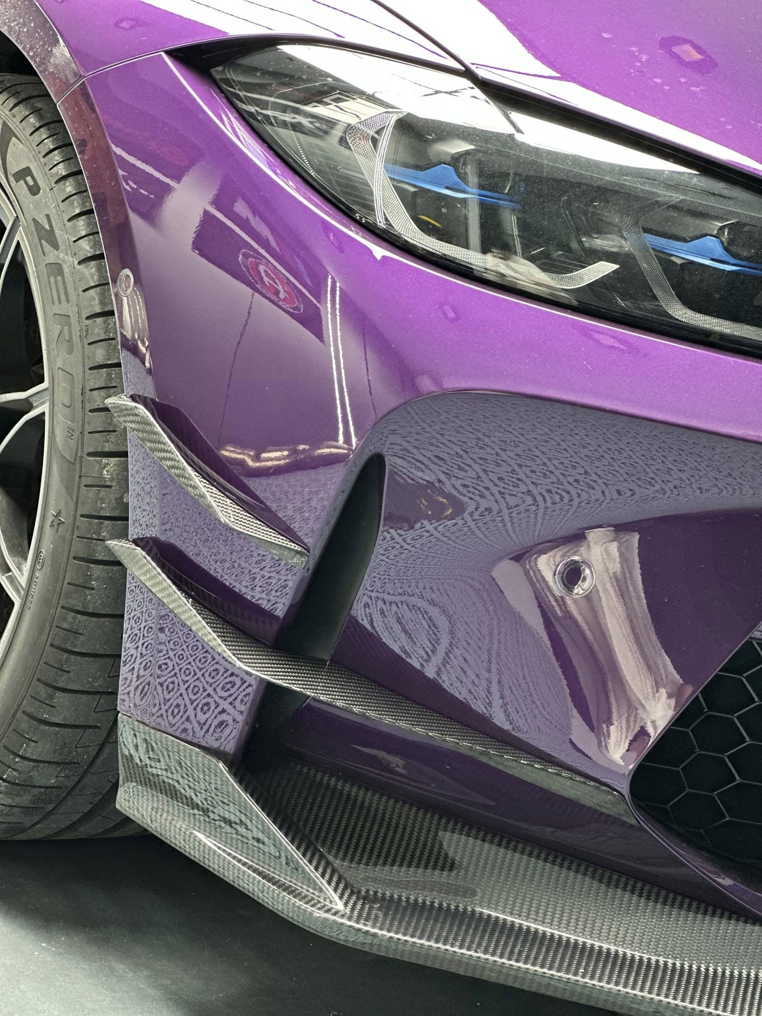 VS Style Carbon Fiber Front Carnards - BMW G80 M3 & G82 / G83 M4