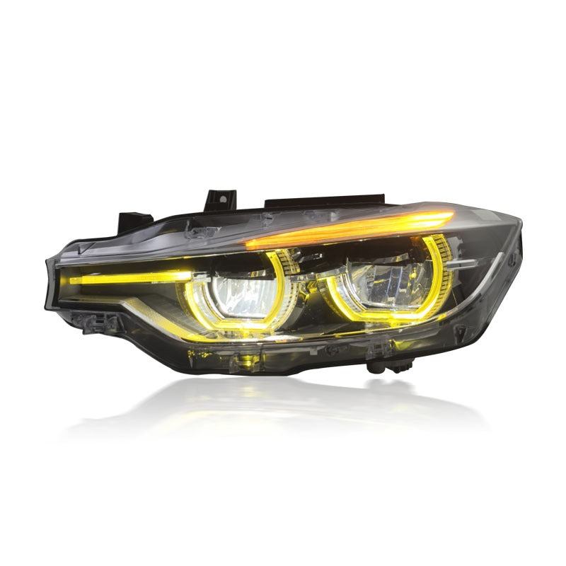 BMW F30 3 series Yellow/White Switchable LCI Style  V2 Headlights - BMW F30 3 series / F35