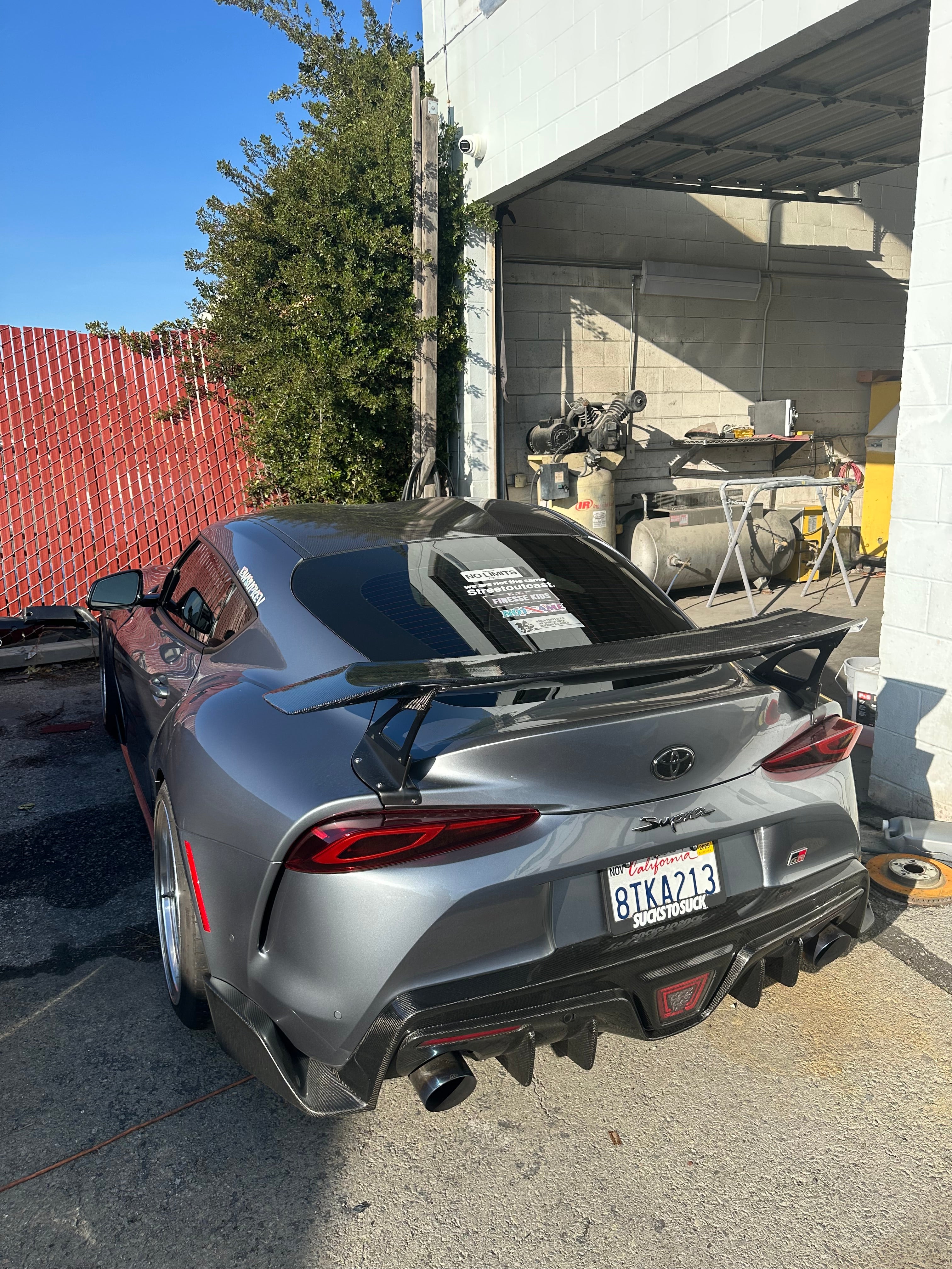 V Style V2 Carbon Fiber Rear Wing - Toyota A90 Supra
