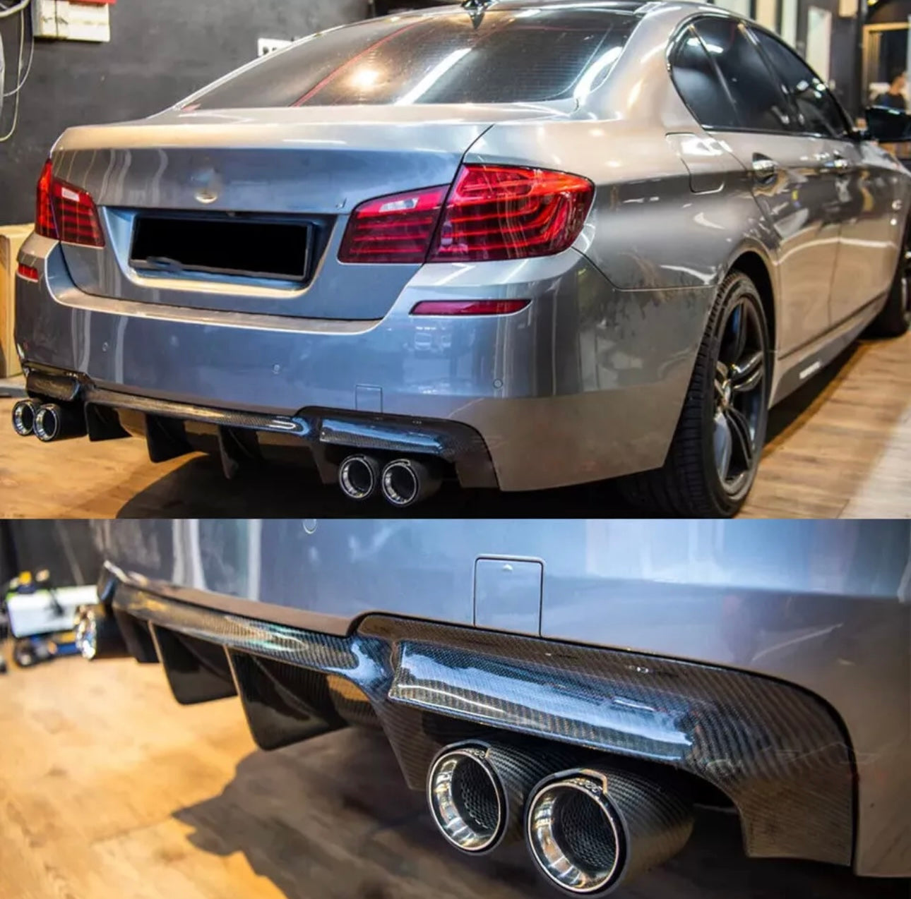 Carbon Fiber Rear Diffuser - BMW F10 5 Series M sport | CARBON DISTRICT