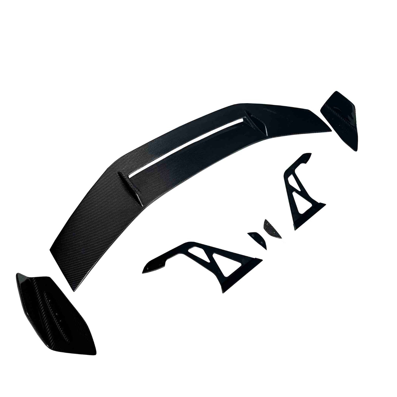 AD Style Carbon Fiber Swan Neck Wing V3 - BMW G87 M2 G80 M3 G82 M4