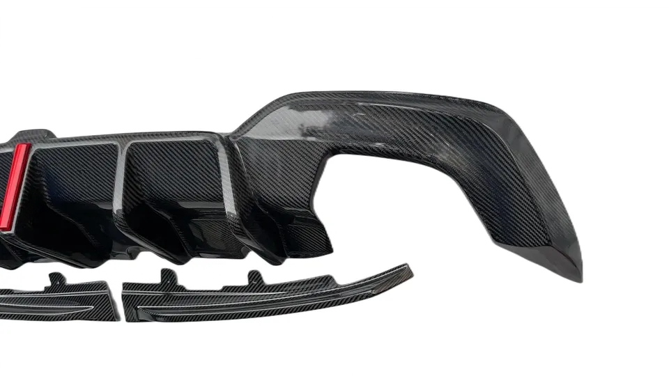 Carbon Fiber M Performance Rear Diffuser w/Brake Light - BMW 3 Series G20