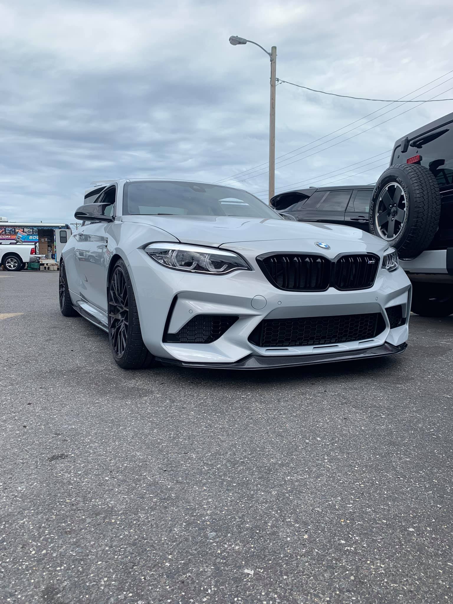 GTS Style Carbon Fiber Front Bumper Lip - 19-2021 BMW F87 M2 Competition