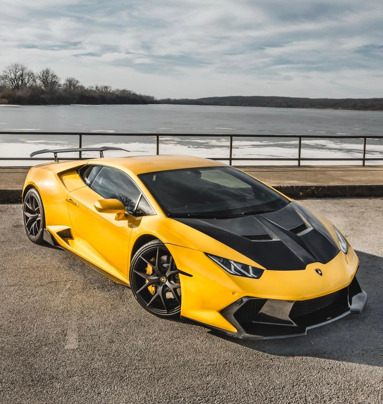 Lamborghini Huracan Carbon Fiber Vented Hood