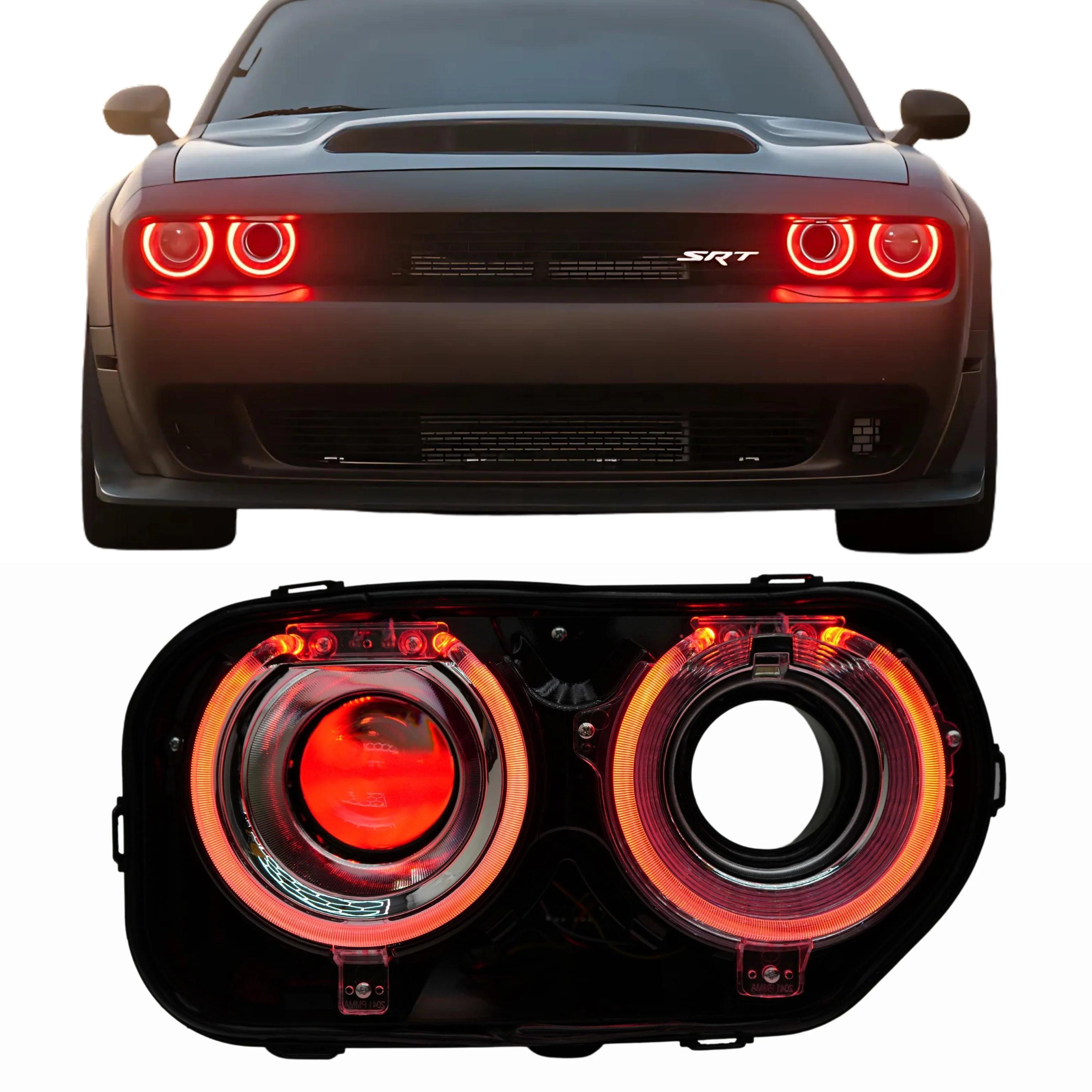 RGB LED Headlights for Dodge Challenger (2008–2014)