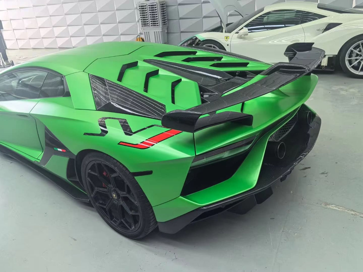 Carbon Fiber SVJ Style Rear Wing w/ base - Lamborghini aventador LP700