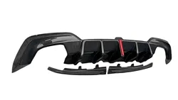 Carbon Fiber M Performance Rear Diffuser w/Brake Light - BMW 3 Series G20