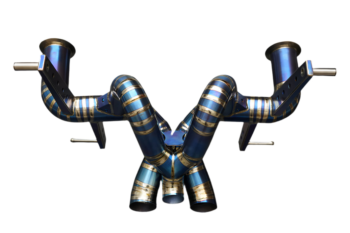 Titanium Straight Pipe Exhaust System -  Lamborghini Aventador S LP740-4 6.5L V12 2016-2021