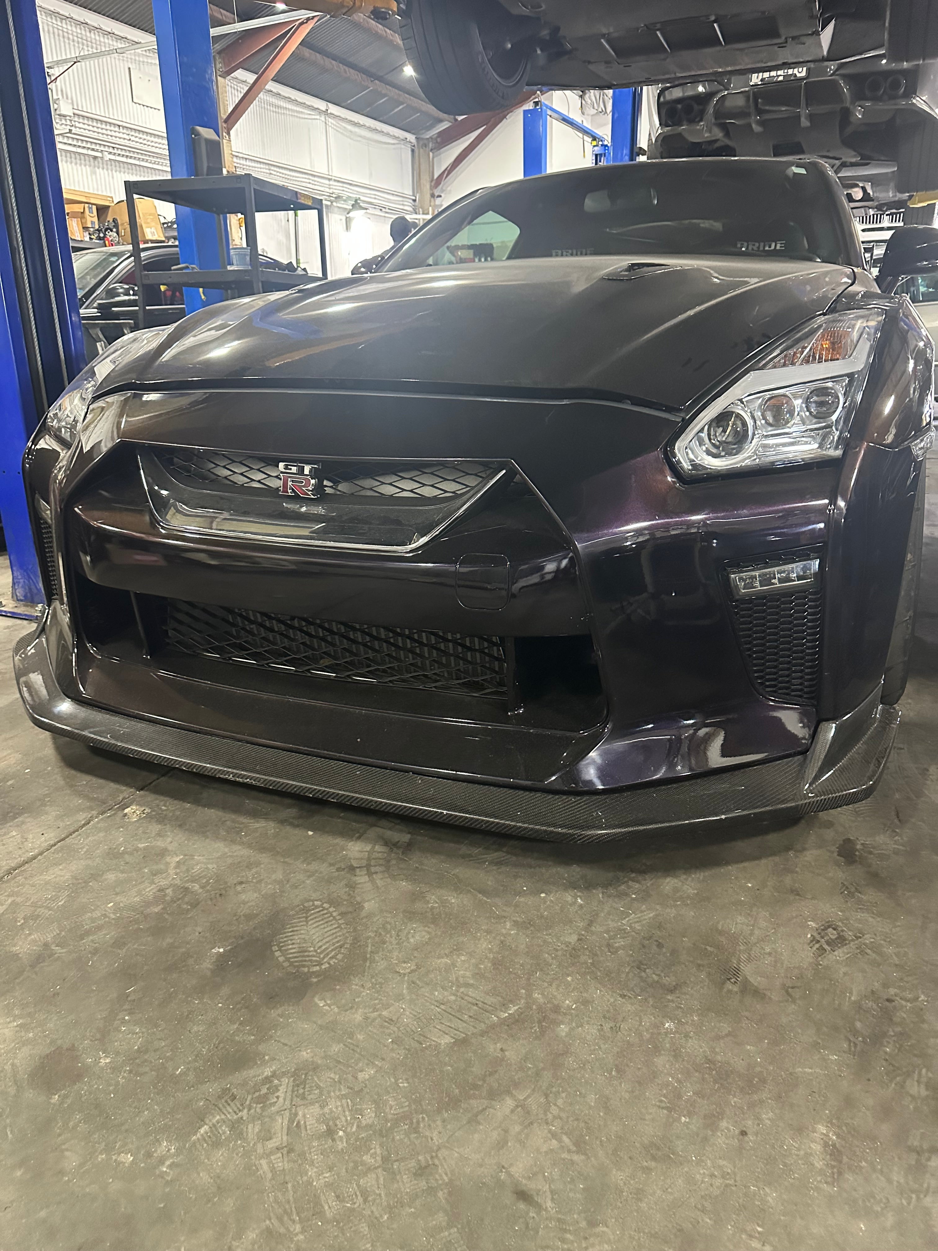 Peformance Style Carbon Fiber Front Lip - 2017-2023 Nissan R35 GTR