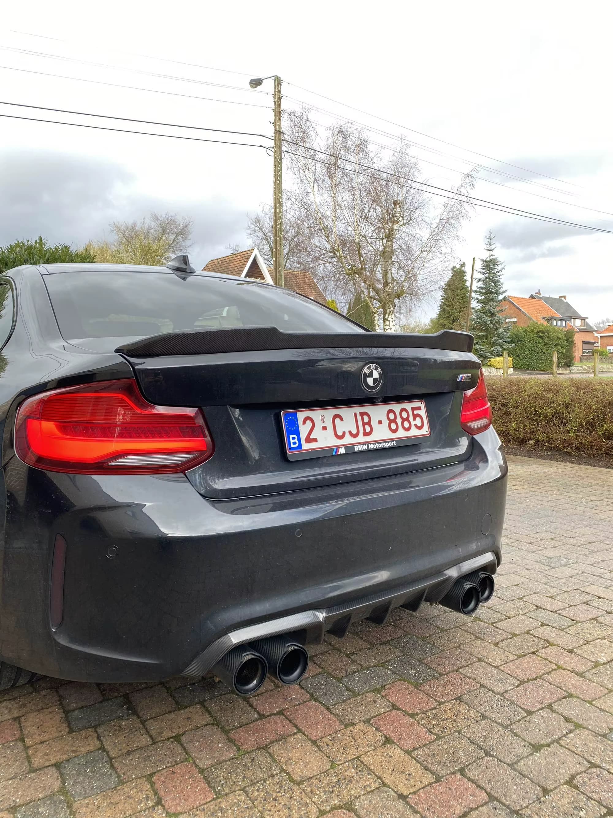 CS Carbon Fiber Trunk Spoiler - BMW F87 M2 & F22 2 Series