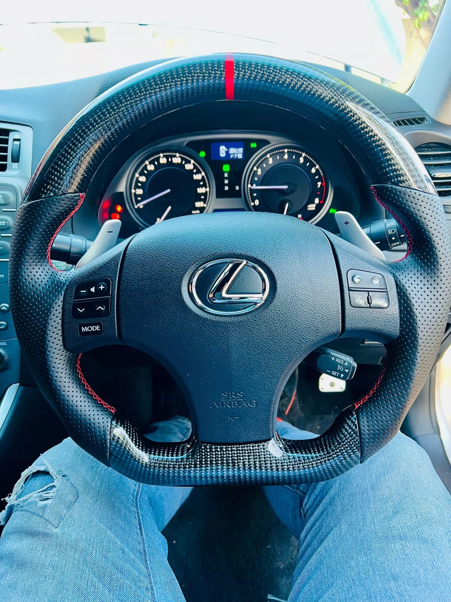 Carbon Fiber Steering Wheel -  Lexus IS250 IS300 IS350 ISF F-Sport 2006-2011