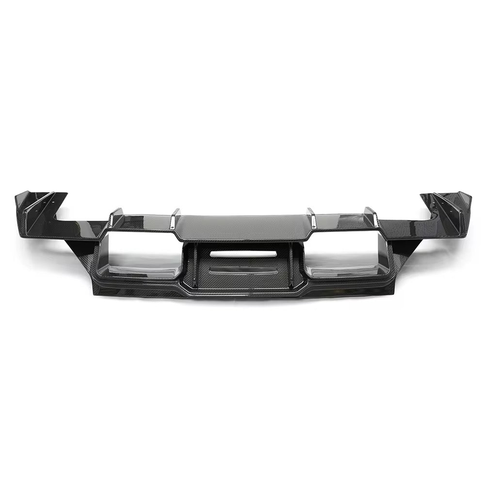 V Style Carbon Fiber Rear Diffuser w/ undertray diffuser - BMW G87