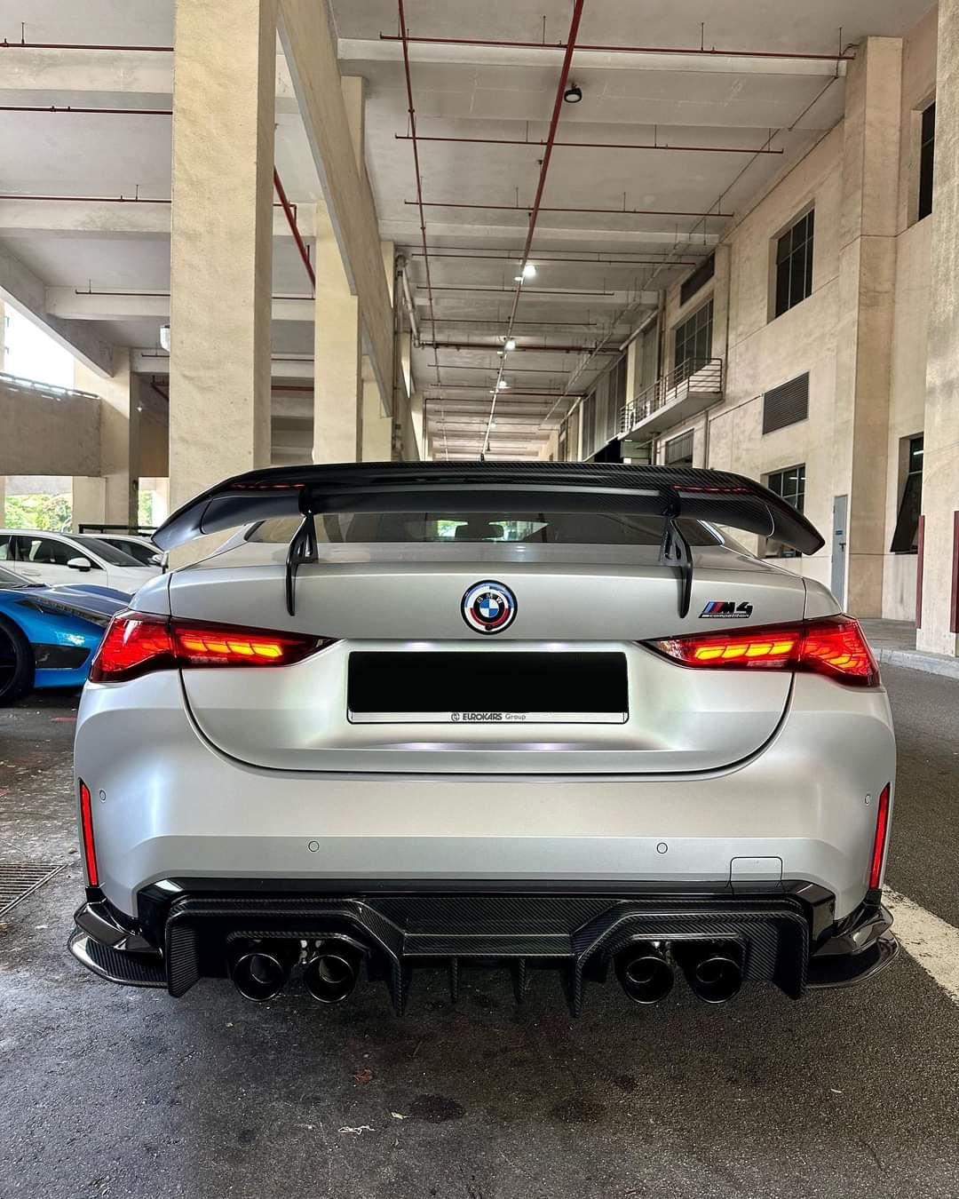 AD Style Carbon Fiber Rear Wing V1 - BMW G80 M3 & G82/G83 M4 & 4 Series