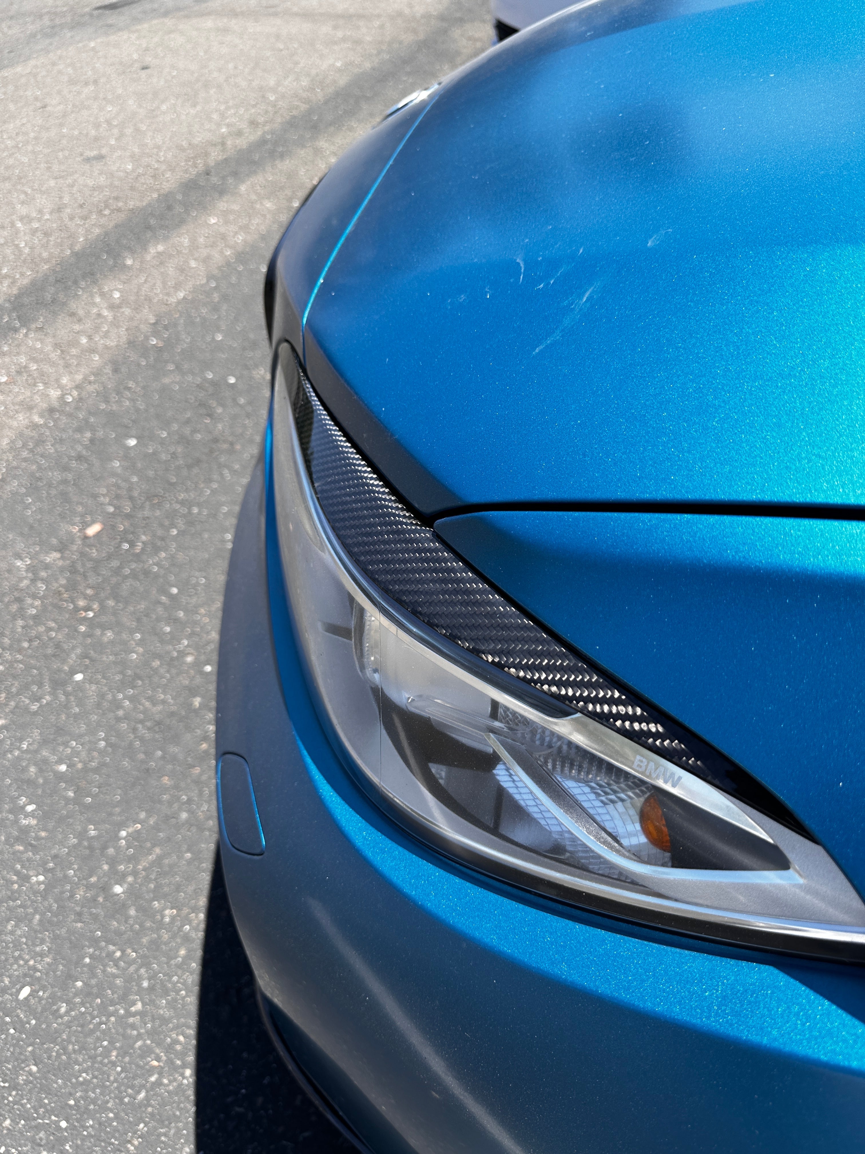 Carbon Fiber Eyelid Headlight Trim - BMW F87 M2 & F22 / F23 2 Series