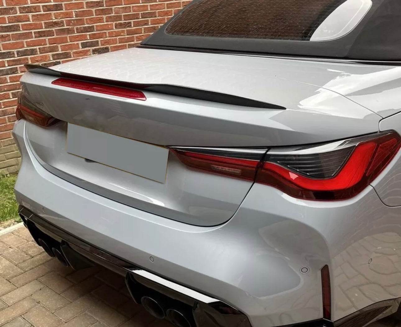 V STYLE CARBON FIBER TRUNK SPOILER  FOR 2021-2023 BMW G23 430i G83 M4 CONVERTIBLE