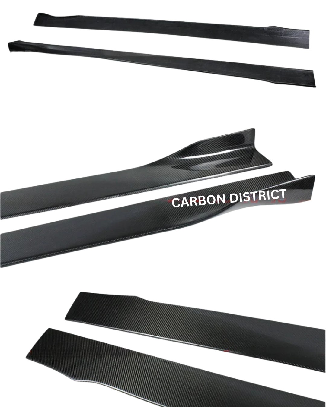 Carbon Fiber Winglet Side Skirt Extension -  21-25 Lexus IS300 IS350