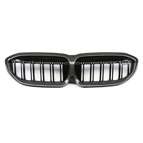 Carbon Fiber Dual Slat Front Grilles BMW G20 / G28 3 Series