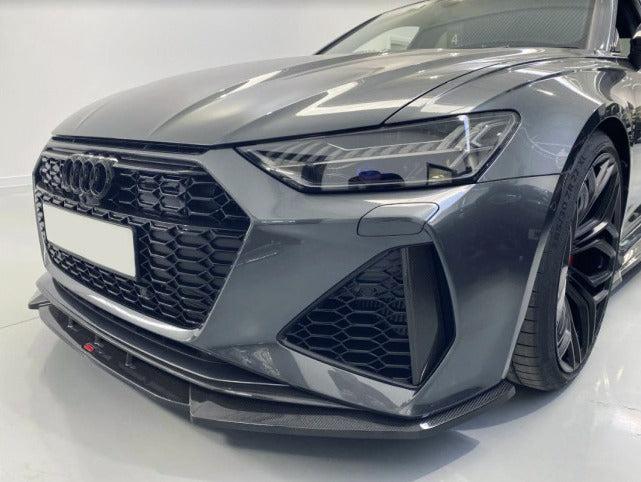 Carbon Fiber Front Bumper Air Vent Trims - Audi RS6 / RS7