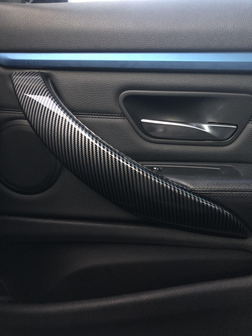 Carbon Fiber Interior Door Handle Trim - BMW F30 3 Series & F32 / F33 / F36 4 Series