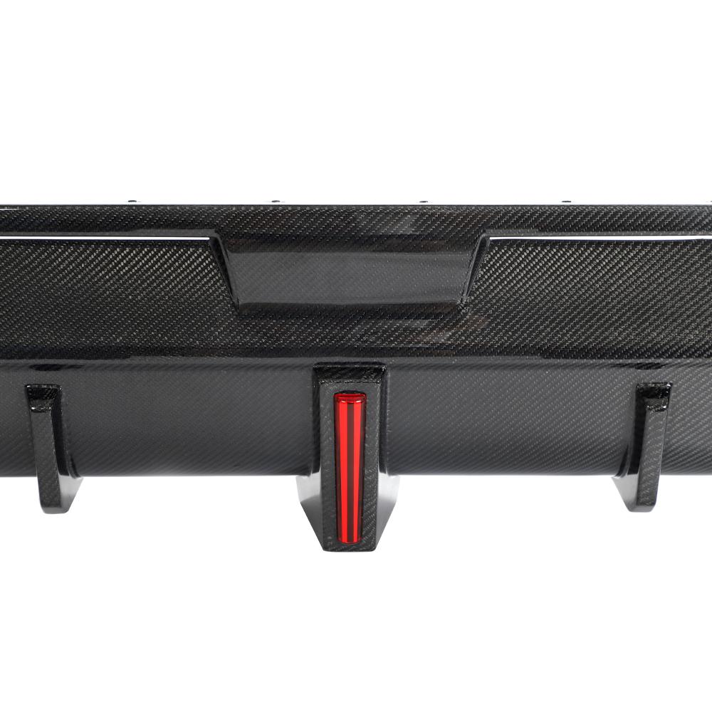 Carbon Fiber Rear Diffuser with Brake Light - BMW G42 2 Series