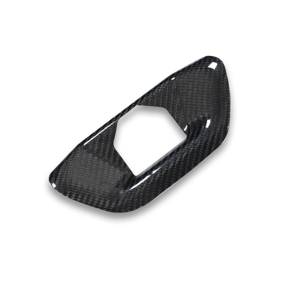 Carbon Fiber Rear Trunk Hood Lock Replacement Cover - Toyota A90 Supra