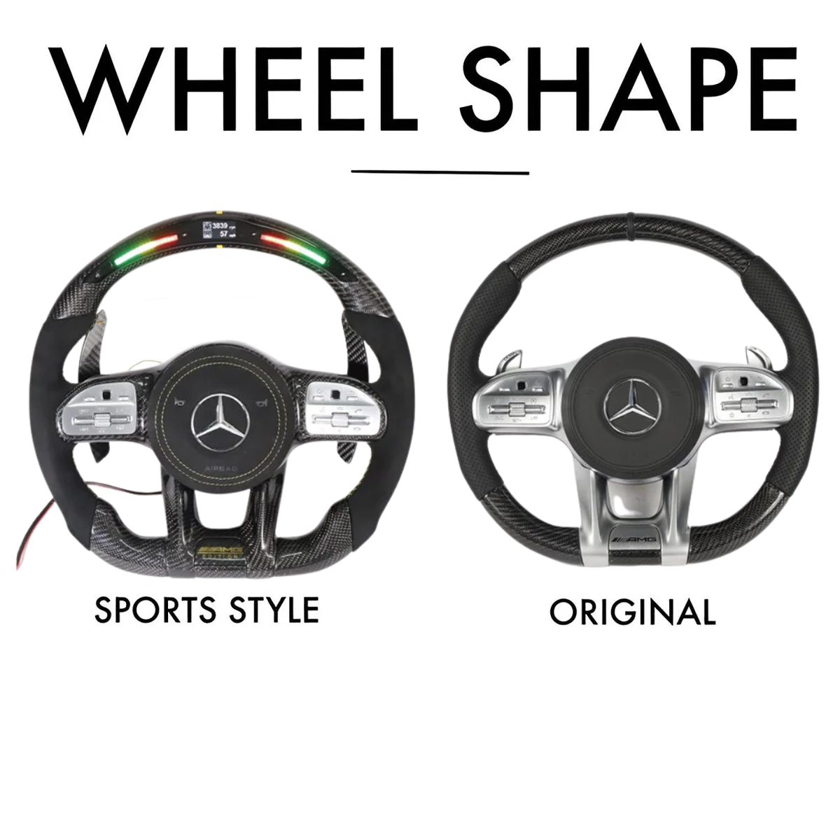 Mercedes Benz 2020 AMG Performance Style - Full Custom Steering Wheel