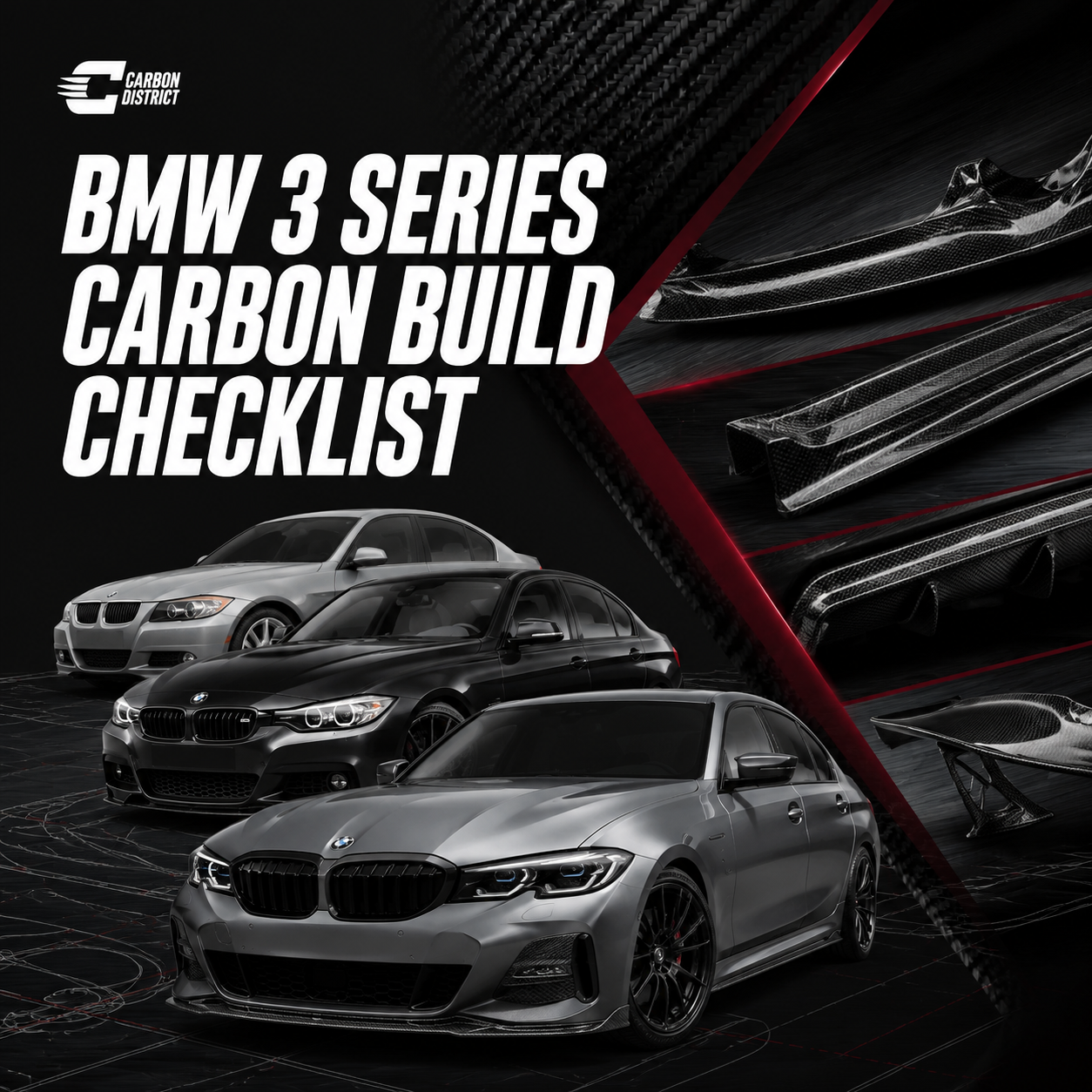 BMW 3 Series F30, G20 Carbon Build Checklist