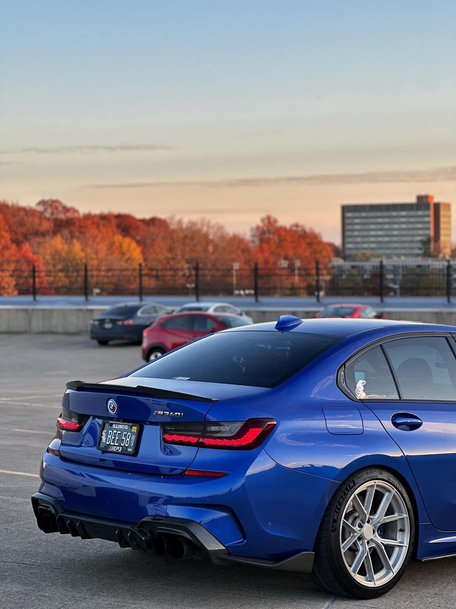 M4 Style Carbon Fiber Trunk Spoiler for BMW G80 M3 & G20 3 Series