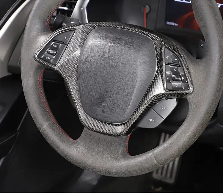 Carbon Fiber Steering Wheel Trim -  Chevrolet  Corvette C7 Stingray Z06