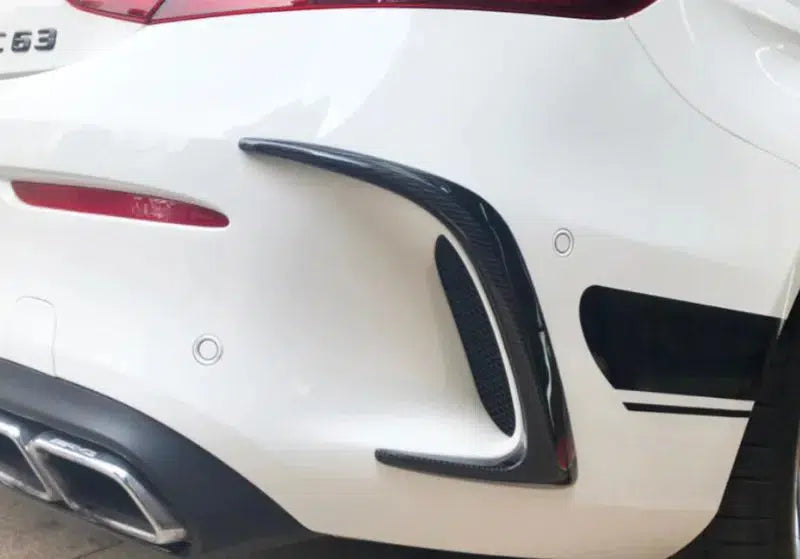 Mercedes C63 W205 Carbon Fiber Rear Bumper Trim