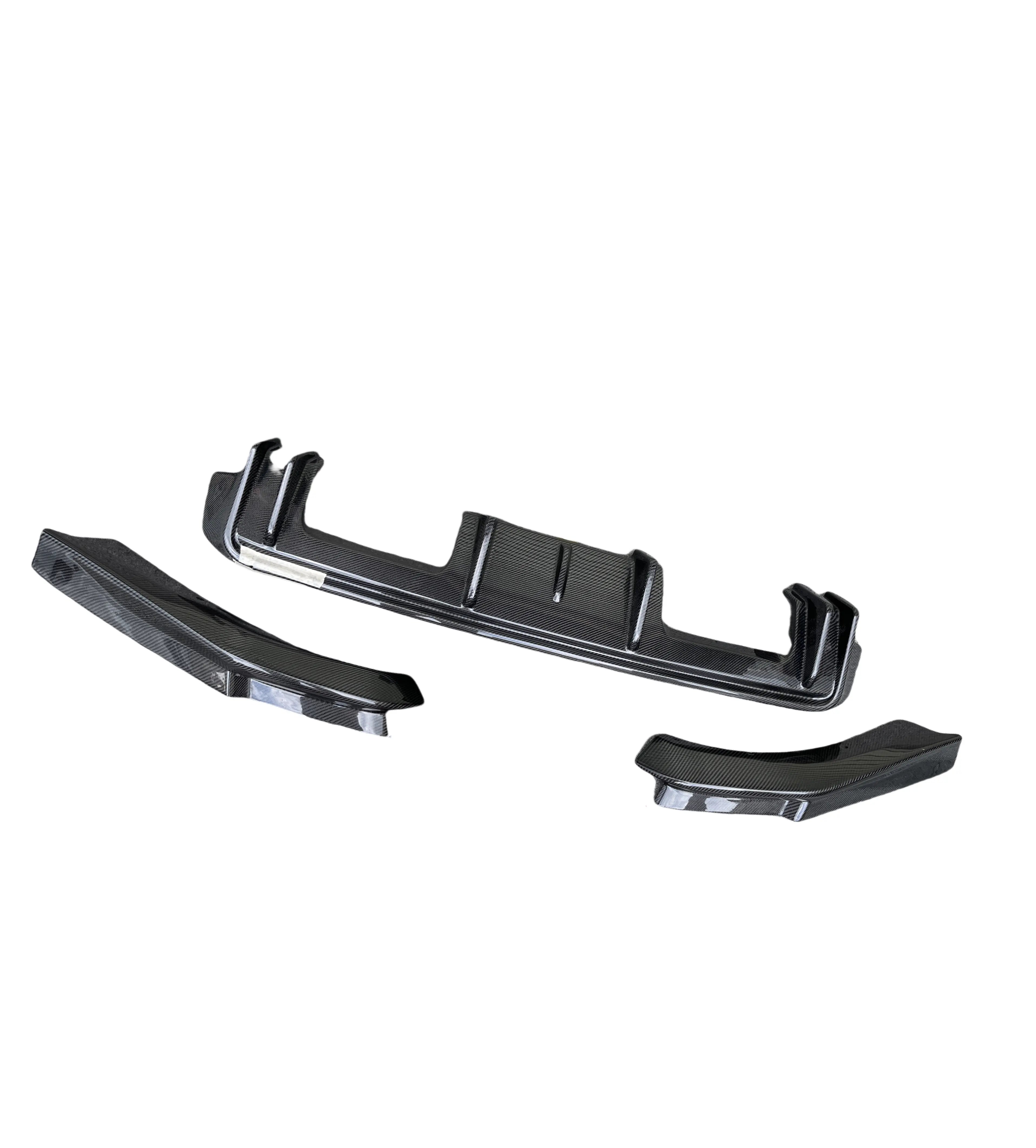 3D Style Carbon Fiber Rear Diffuser + Corner Extension - 2021-2025 BMW G80 M3