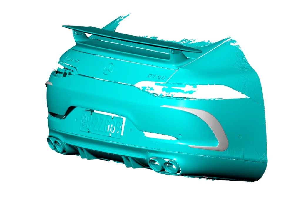 Carbon Fiber Rear Bumper Trims -  Mercedes Benz AMG GT X290 Coupe GT43 GT50 GT53 2018 - 2021