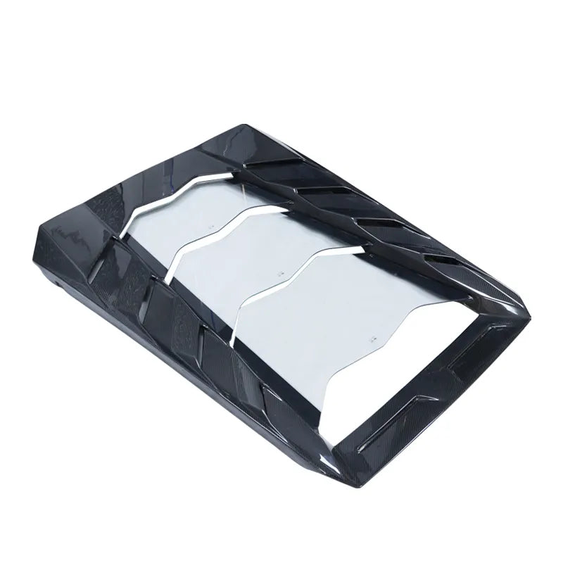 M style Carbon Fiber Rear Engine cover Hood w/ Glass For Lamborghini Huracan LP580 LP610