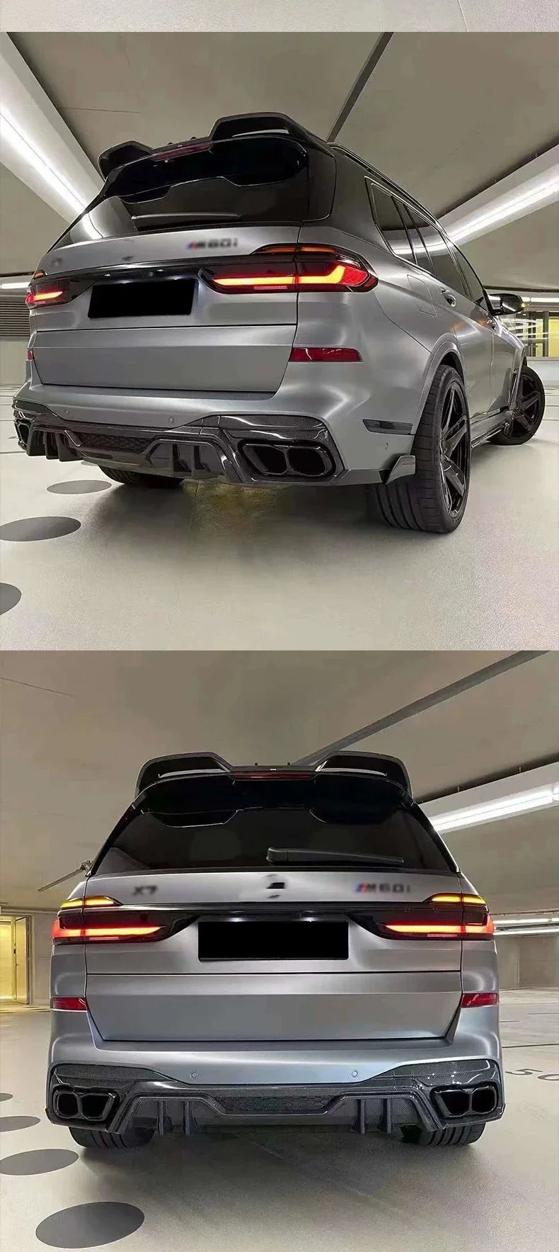 Carbon Fiber LD Style Rear Diffuser -  BMW X7 G07