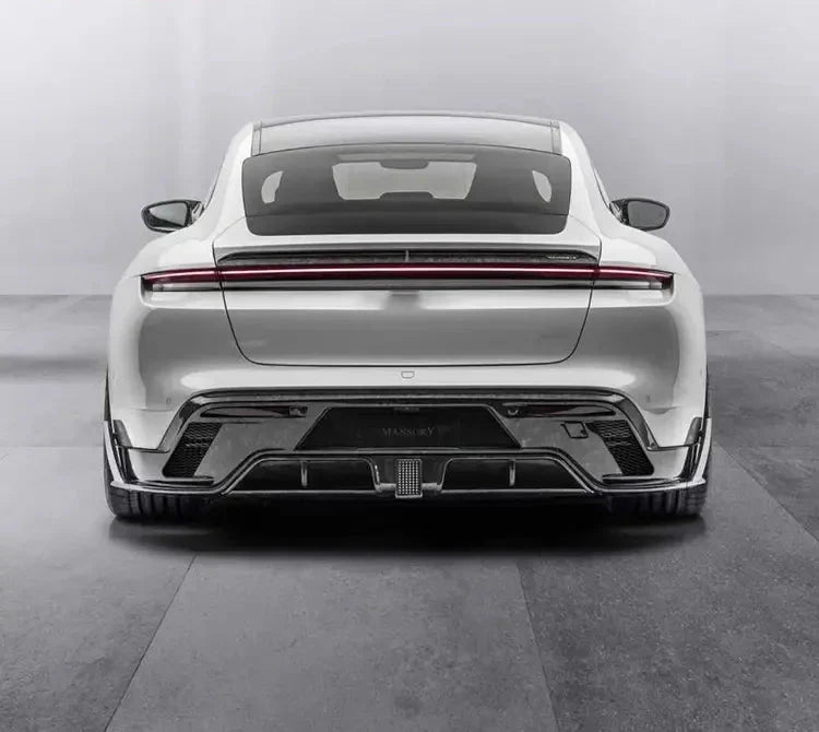 Carbon Fiber M Style Rear Diffuser -  Porsche Taycan
