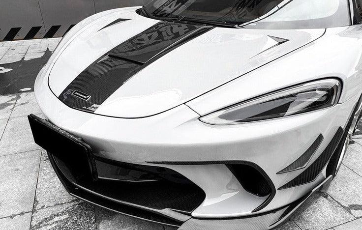 McLaren GT Carbon Fiber Front Splitter Canards