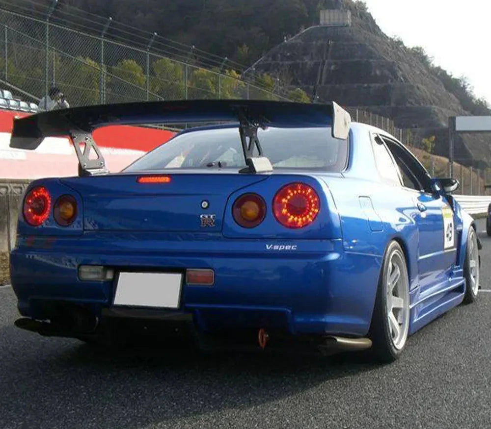Carbon Fiber TS Style Rear Wing - Nissan Skyline R34 GTT GTR