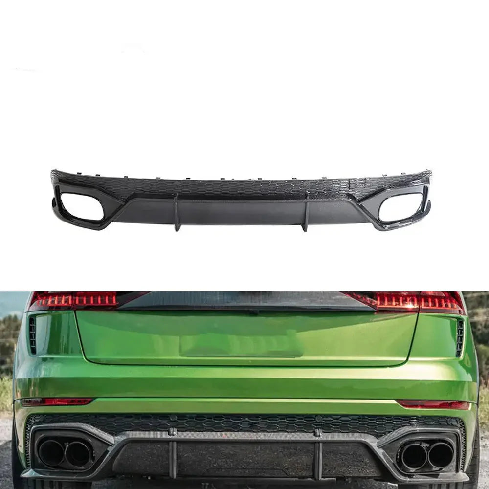 Carbon Fiber Rear Diffuser - Audi RSQ8 Q8 Sport 2019-2023 | CARBON DISTRICT