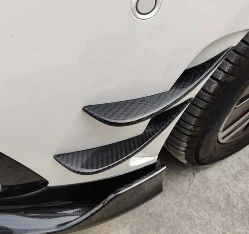 Carbon Fiber Front Bumper Canards - Mercedes Benz W177 a Class Sport A35 Hatchback Sedan