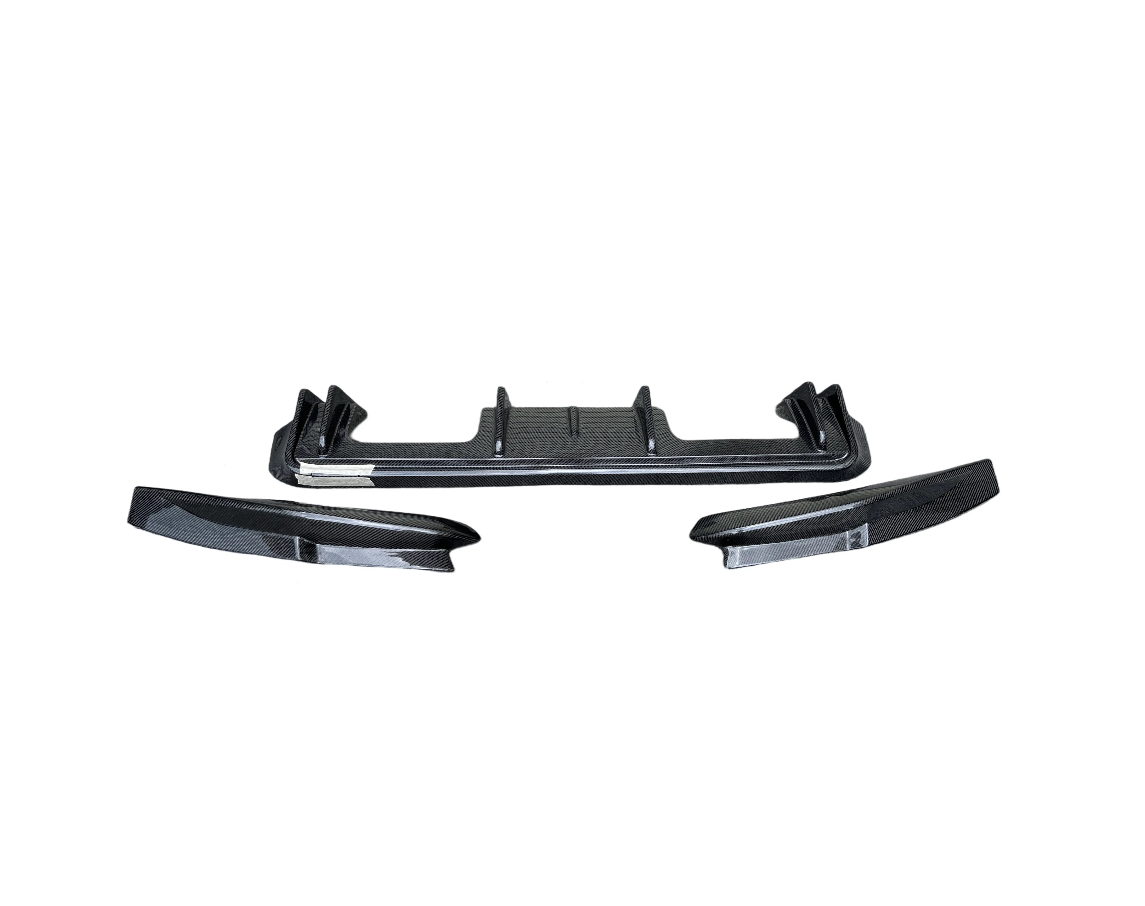 3D Style Carbon Fiber Rear Diffuser + Corner Extension - 2021-2025 BMW G80 M3