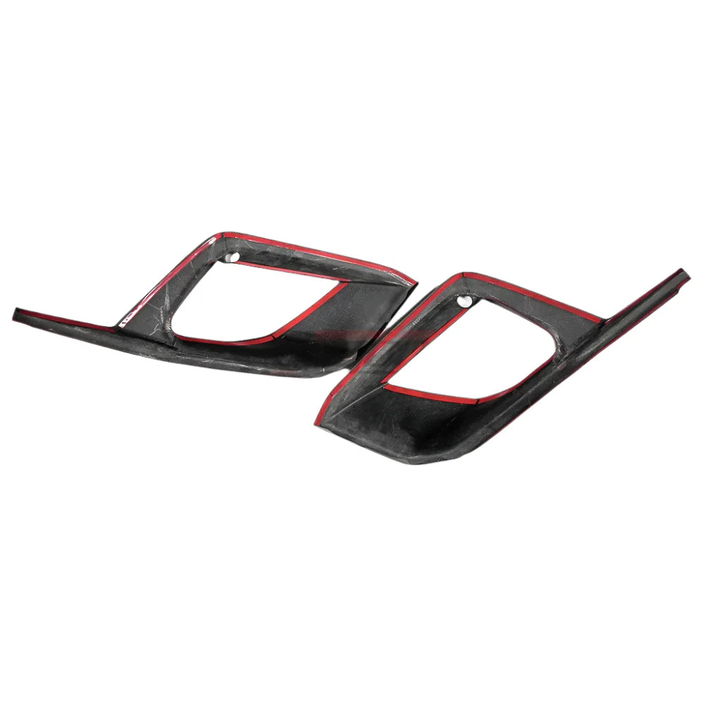 Carbon Fiber Front Fog Light Grille Cover Trim - Acura Integra Type S 2023-2025