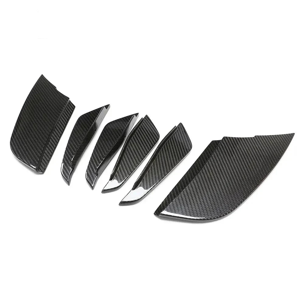 Dry Carbon Fiber Side Bumper Trims Air Vent Canards - BMW G87 M2