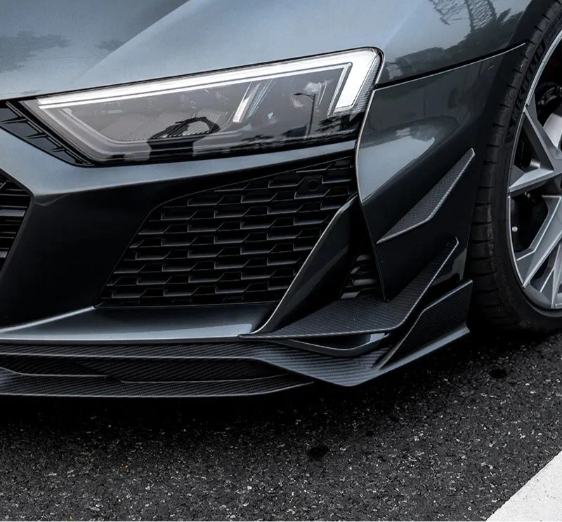PT Prepreg Dry Carbon Fiber Front Canard - Audi R8 Gen2 Facelift