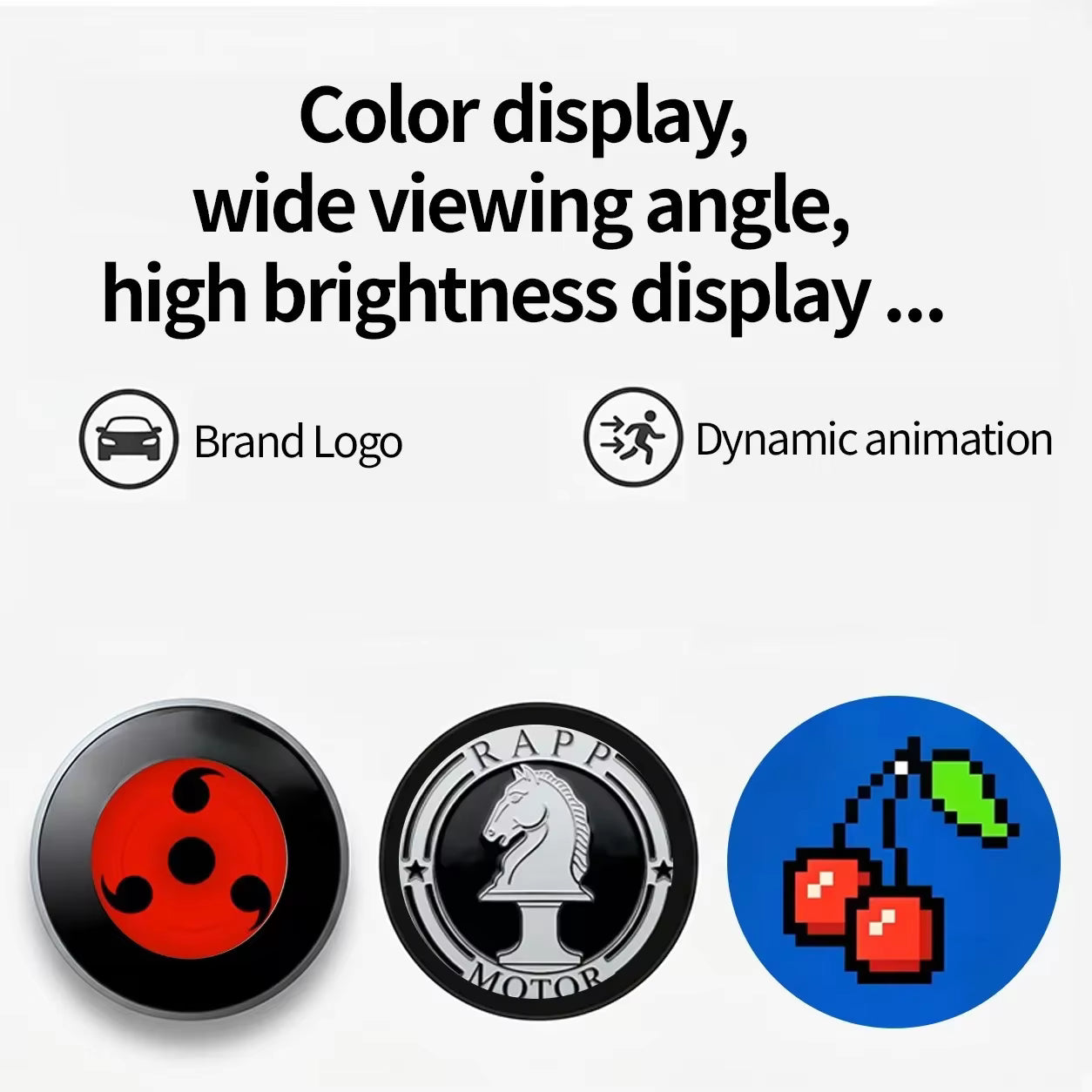 Dynamic LED Emblem for BMW F10, F30, E90, G20, G30, X3, X4 &amp; X6 – Custom Smart Logo Display 74mm/82mm