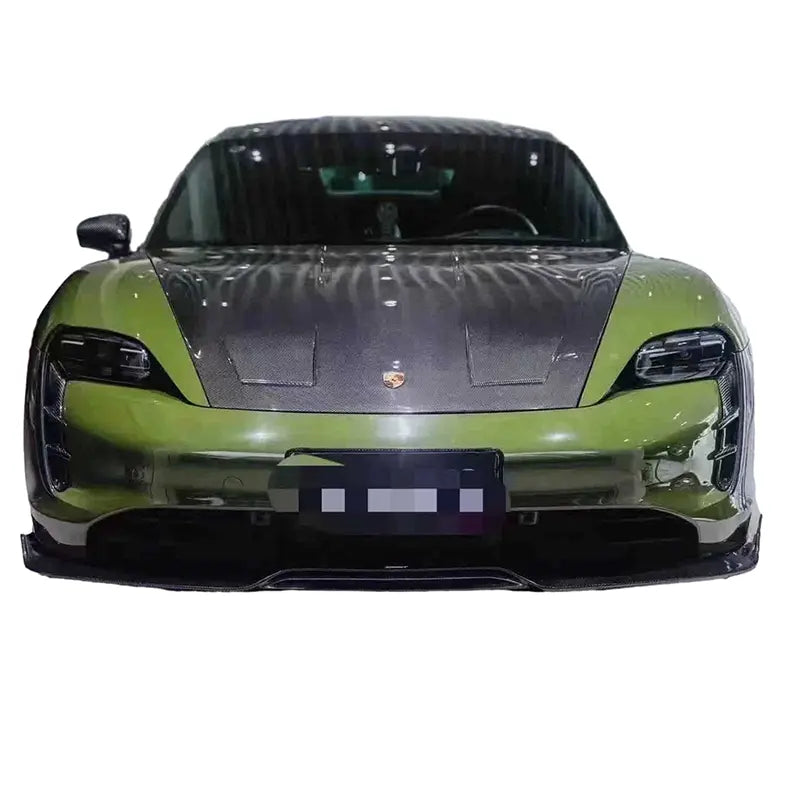 Carbon Fiber vented Front Hood Bonnet - Porsche Taycan 9J1 Turismo RWD/4S/GTS/Turbo/S