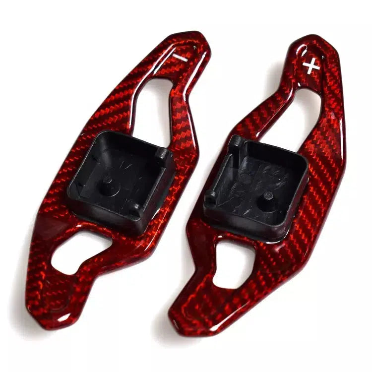 Audi Urus Style Red Carbon Fiber Paddle Shifters