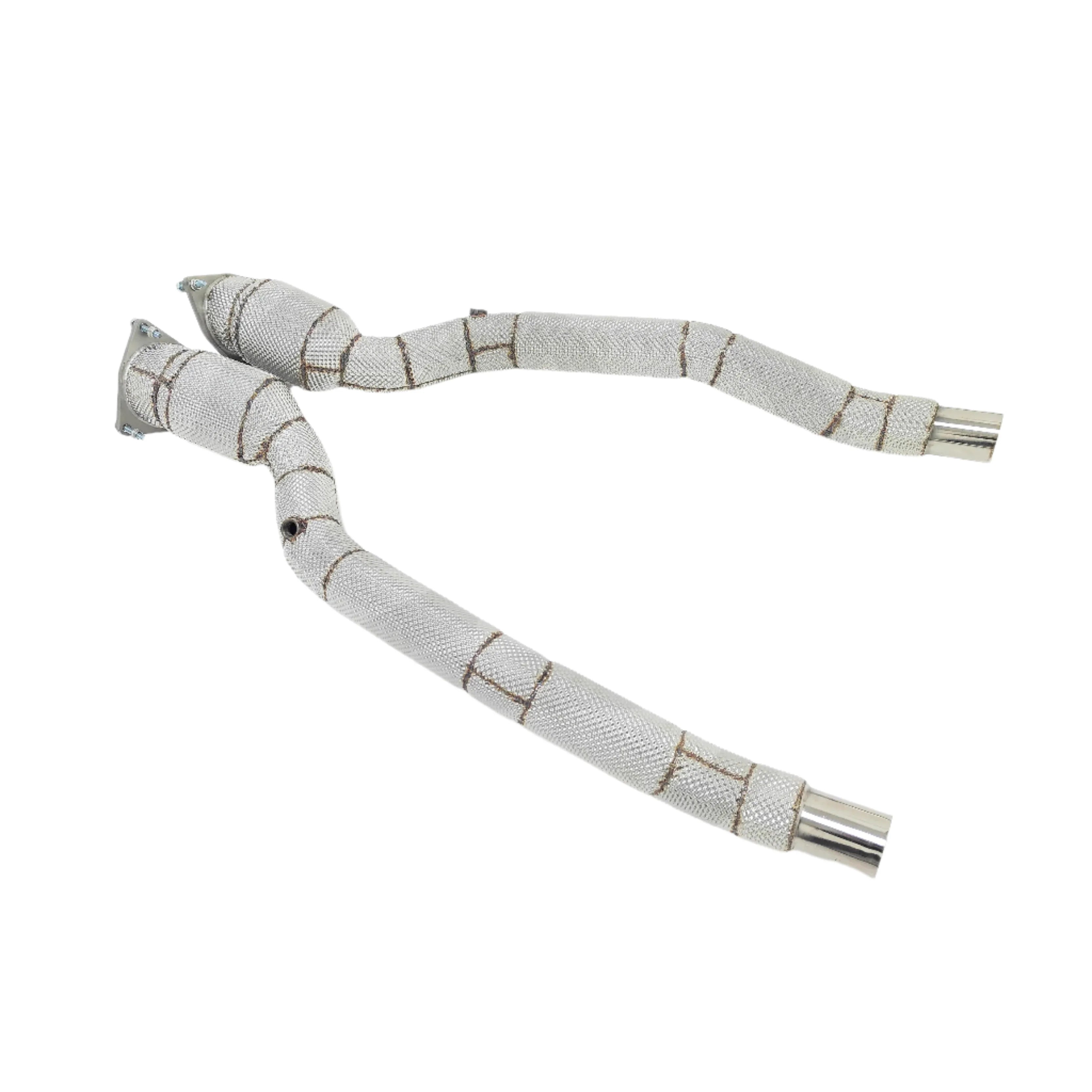 Exhaust Downpipe w/ Heat Shield - Ferrari F12 Berlinetta/812 Superfast/FF V12