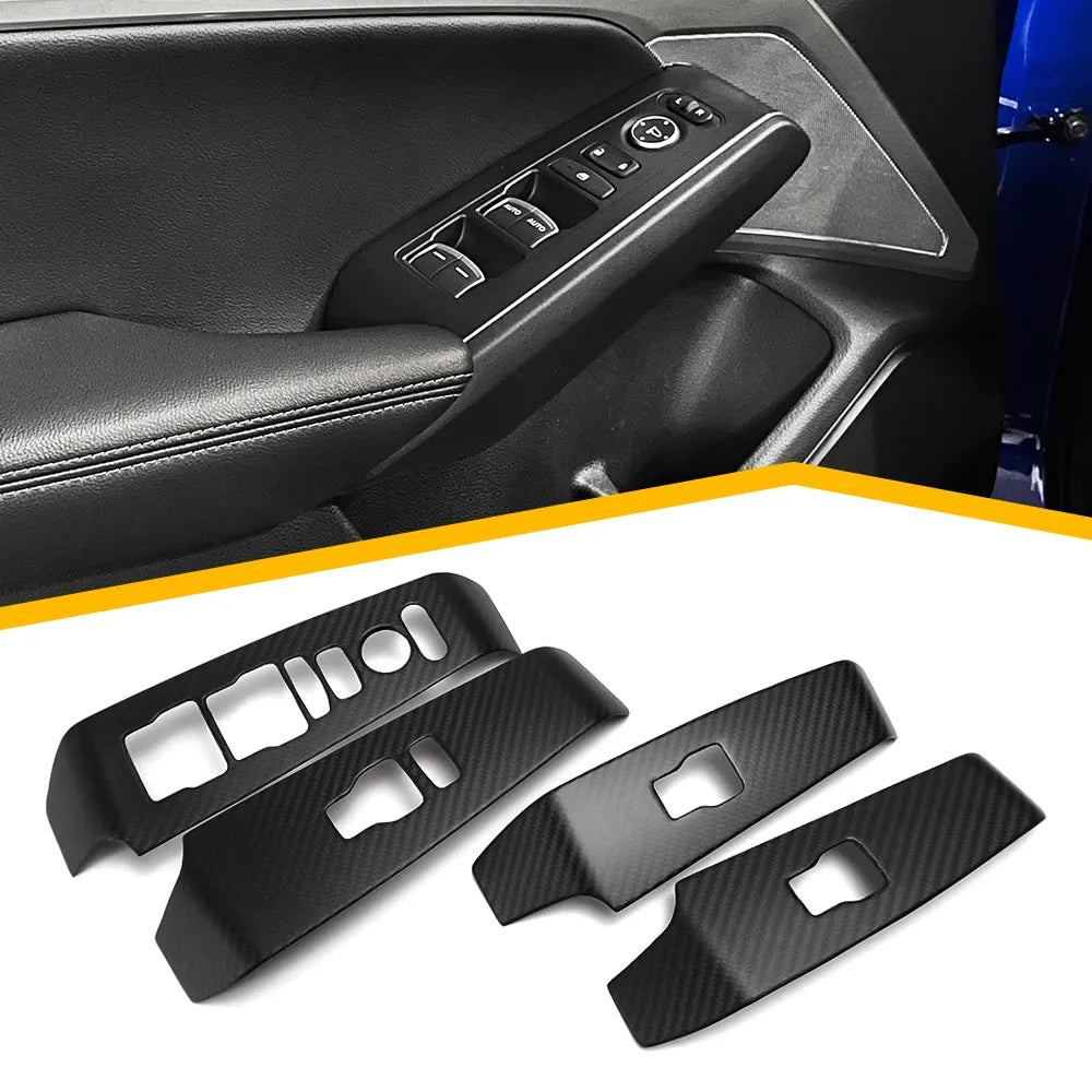 Carbon Fiber Window Lift Switch Panel Cover - Acura Integra A-Spec Type S 2022-2024