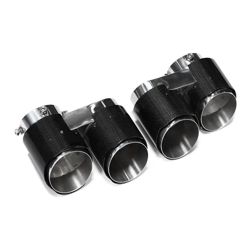 Carbon Fiber V2 Quad Style Exhaust Tips -  BMW G05 X5 G06 X6 G07 X7 2019+