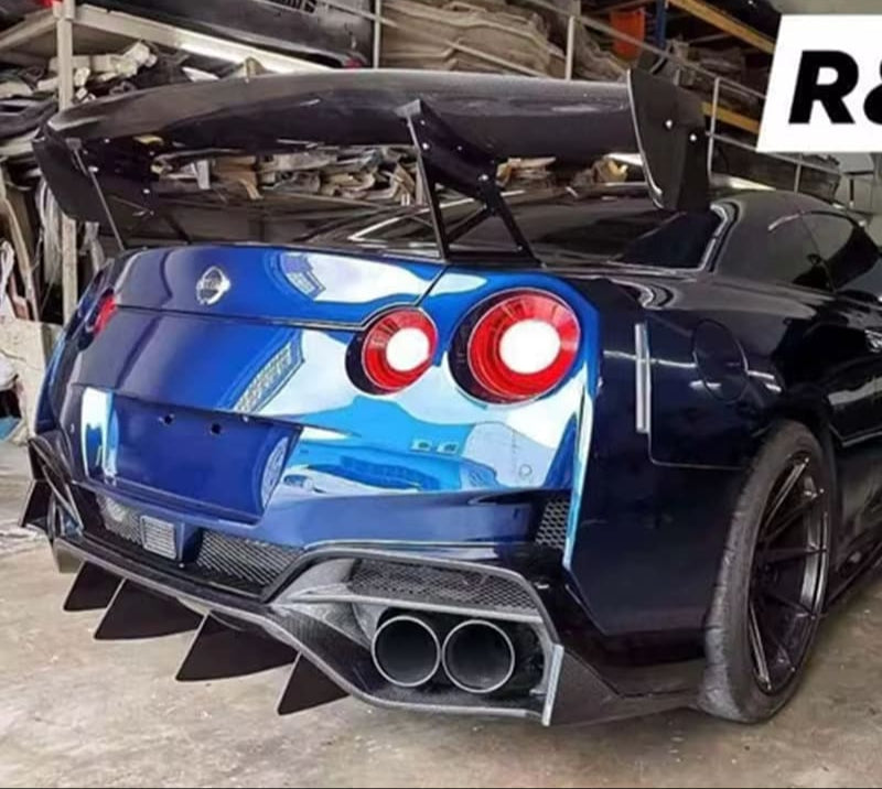 Carbon Fiber Rear Wing APR Style - NIssan GTR R35 | CARBON DISTRICT